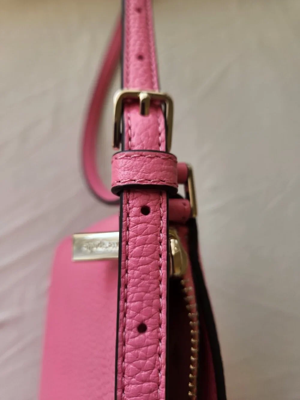 Kate Spade Harlow Crossbody Bag Bright Blox Pink Pebbled Leather NWT